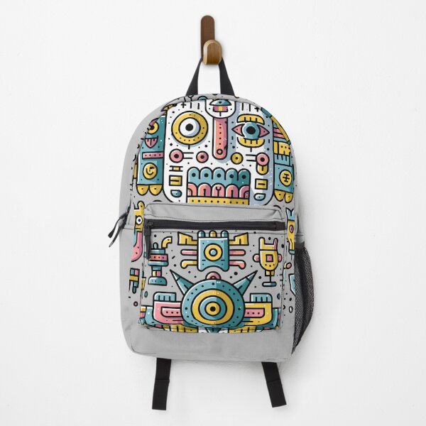 Item preview, Abstract Tribal Robot Doodle Totem designed and sold by Romgora.