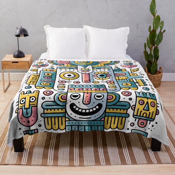 Item preview, Abstract Tribal Robot Doodle Totem designed and sold by Romgora.