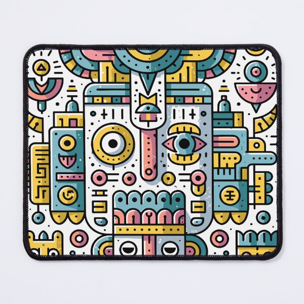 Item preview, Abstract Tribal Robot Doodle Totem designed and sold by Romgora.