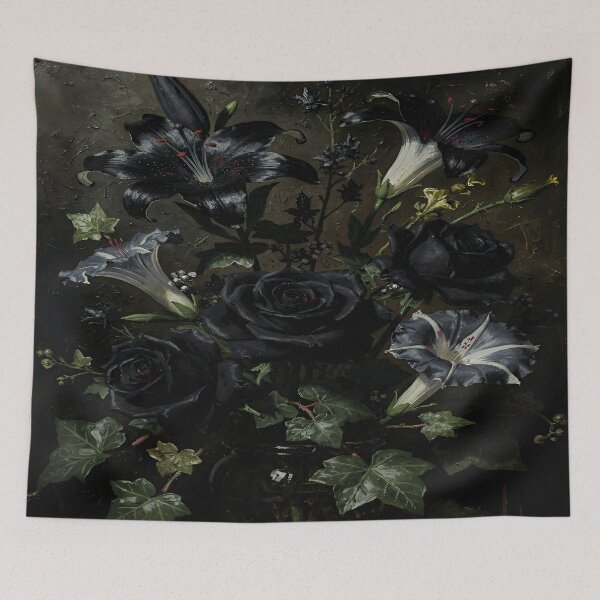 Item preview, Gothic Black Rose Bouquet | Dark Romantic Floral Painting designed and sold by cr6zym1nd.