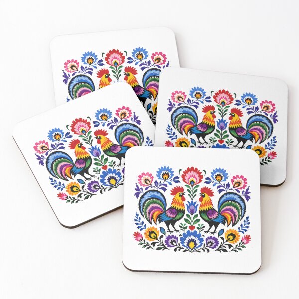 Item preview, Polish Wycinanki Inspired Rooster Folk Art designed and sold by Myra365Art.