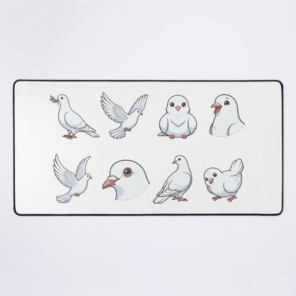Item preview, Cute White Dove Pigeon Peace Bird Aesthetic designed and sold by Rehnair.