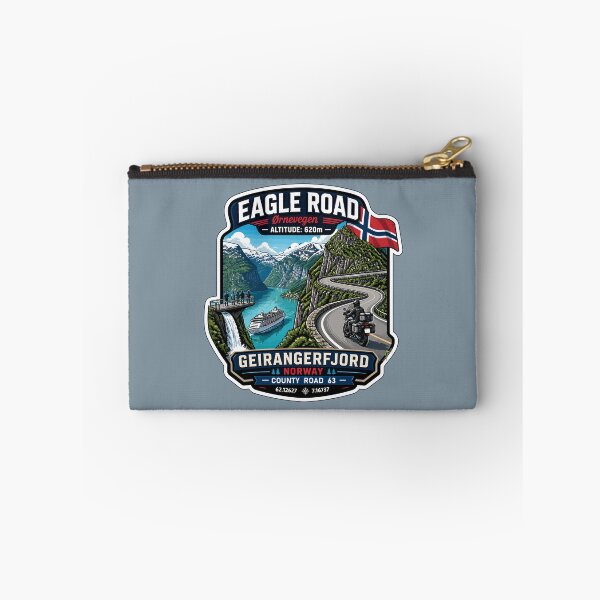 Item preview, Eagle Road Norway Geiranger Scenic Mountain Pass Motorcycle Sticker TShirt 06 designed and sold by OuterShellUK.