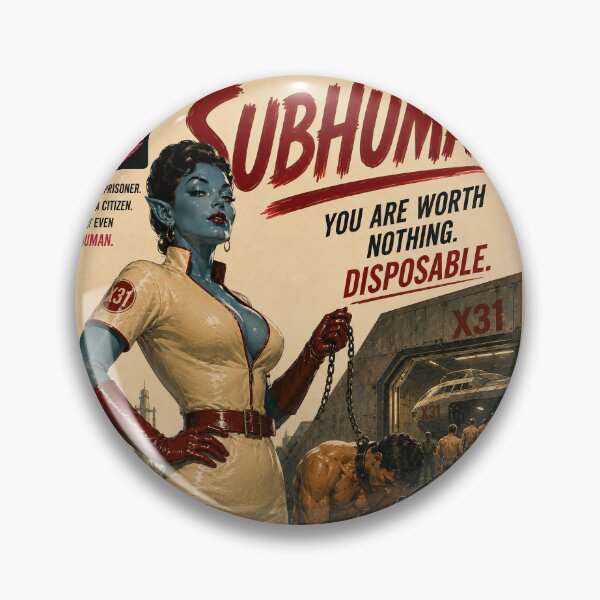 Item preview, Subhuman Vintage Sci-Fi Pulp Movie Poster designed and sold by obstinator.