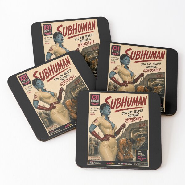 Item preview, Subhuman Vintage Sci-Fi Pulp Movie Poster designed and sold by obstinator.
