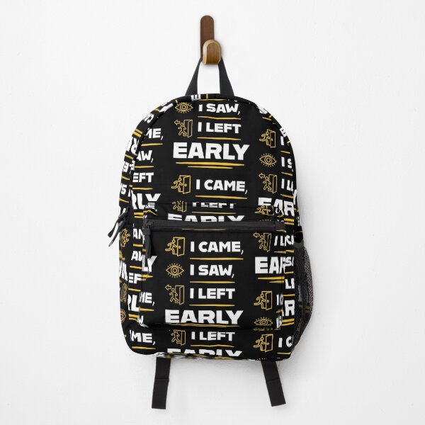 Item preview, I Came I Saw I Left Early Funny Introvert Party Humor Typography Quote designed and sold by Akkhay.