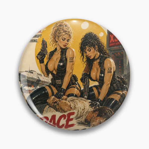 Item preview, Space Huntress Vintage Sci-Fi Movie Poster designed and sold by obstinator.