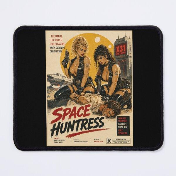 Item preview, Space Huntress Vintage Sci-Fi Movie Poster designed and sold by obstinator.