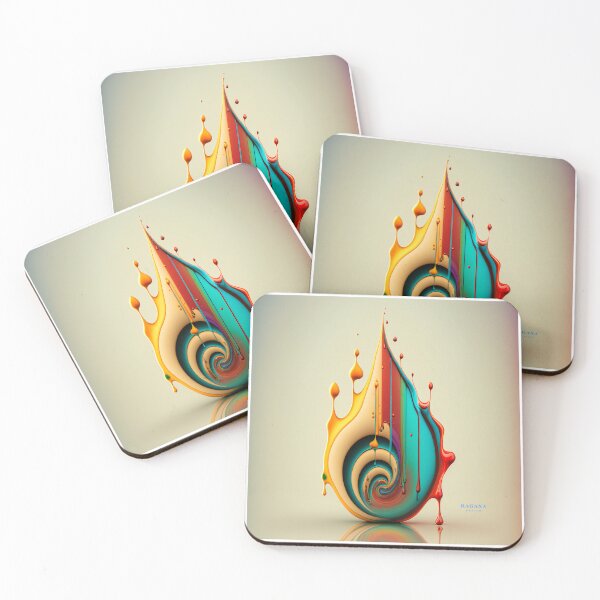 Item preview, Vertical Gold Drip with Spiral designed and sold by RAGANADesign.