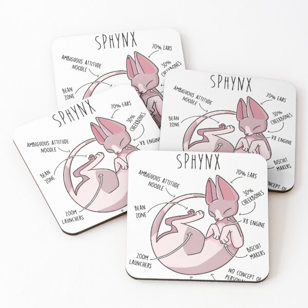 Item preview, Sphynx Cat Anatomy Funny Pet Owner Gift designed and sold by OlyvieArt.