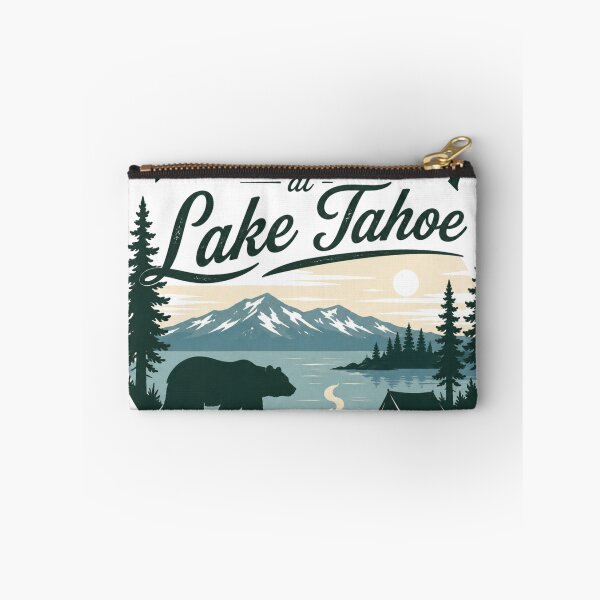 Item preview, First Bear Encounter Lake Tahoe Vintage California Camping National Park Tee designed and sold by Yellowriversss.