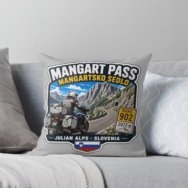 Item preview, Mangart Pass Julian Alps Slovenia Motorcycle Sticker TShirt 04 designed and sold by OuterShellUK.