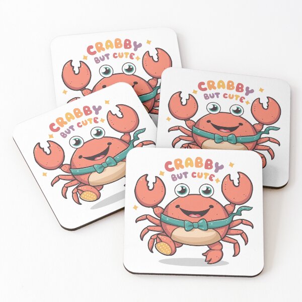 Item preview, "Crabby But Cute" funny design designed and sold by Rare By Hero.