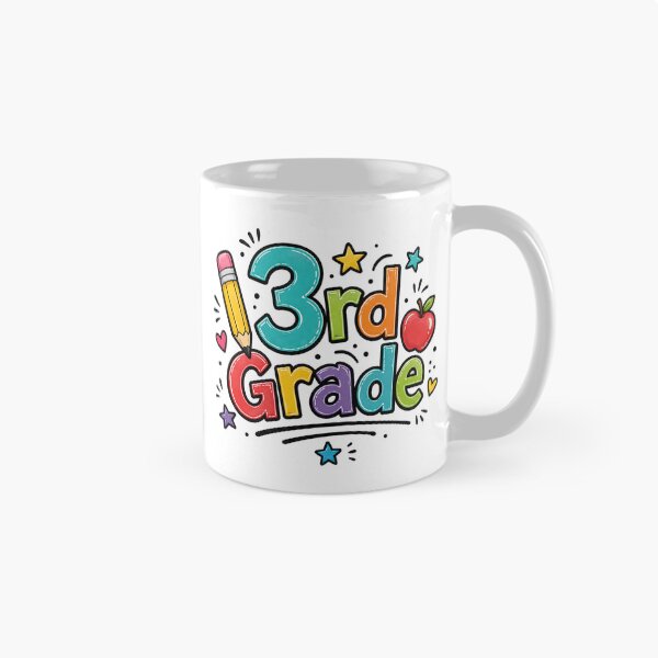 Item preview, 3rd Grade – Colorful Bubble Letter Doodle Design designed and sold by Burnt Cloth Tees.