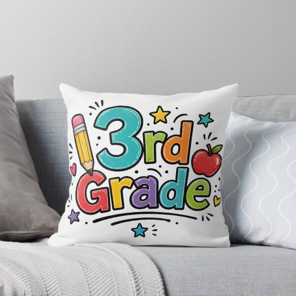 Item preview, 3rd Grade – Colorful Bubble Letter Doodle Design designed and sold by Burnt Cloth Tees.