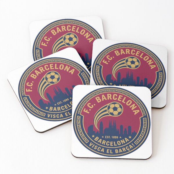 Item preview, Vintage Barcelona Soccer Skyline Team Crest designed and sold by Imaginationbeyond.