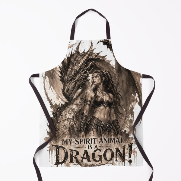 Item preview, My Spirit Animal Is a Dragon – Fantasy Warrior & Dragon Art designed and sold by The KarmIQsphere Collective.