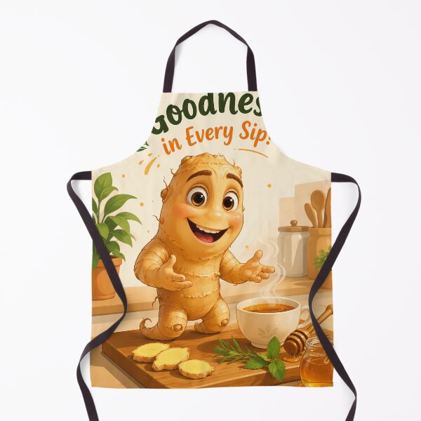 Item preview, Goodness In Every Sip Ginger Tea Design designed and sold by Adom-Fashon.