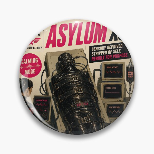 Item preview, Asylum X31 Calming Mode Retro Sci-Fi Poster designed and sold by obstinator.
