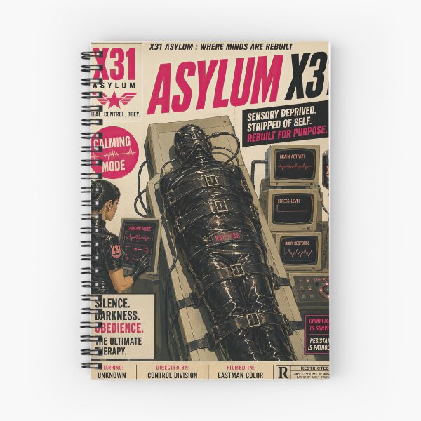 Item preview, Asylum X31 Calming Mode Retro Sci-Fi Poster designed and sold by obstinator.