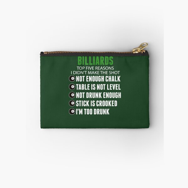 Item preview, Billiards Top Five Reasons I Didn'T Make The Shot - Funny Pool Billiards Players Gift 619 designed and sold by joycehwang.