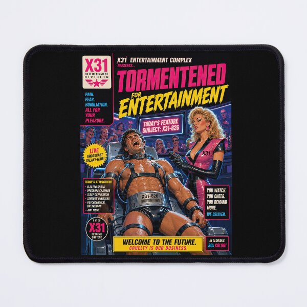 Item preview, Tormented For Entertainment Vintage 80s Sci-Fi Poster designed and sold by obstinator.