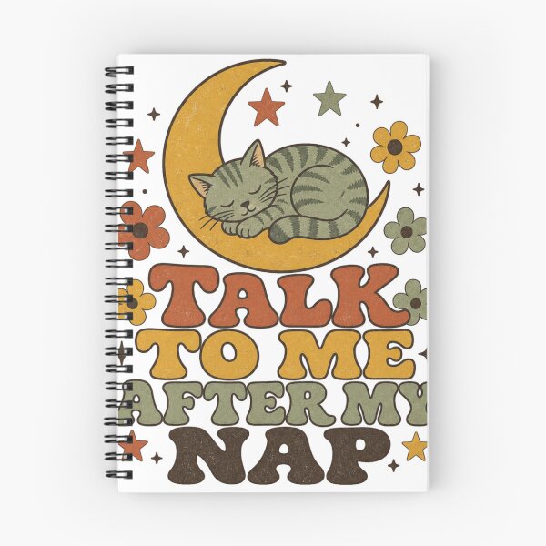 Item preview, Talk To Me After My Nap Retro Cat Saying designed and sold by BoosterShop.