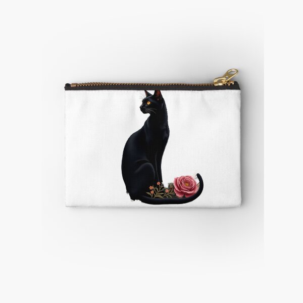 Item preview, Gothic Black Cat with Red Rose designed and sold by profustock.