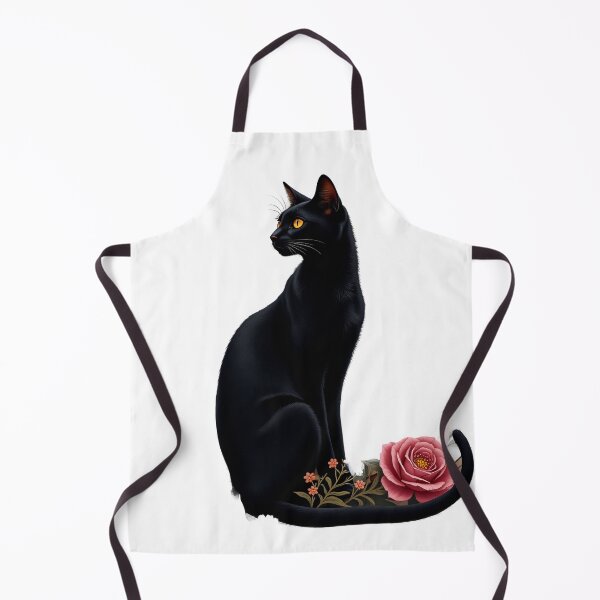 Item preview, Gothic Black Cat with Red Rose designed and sold by profustock.