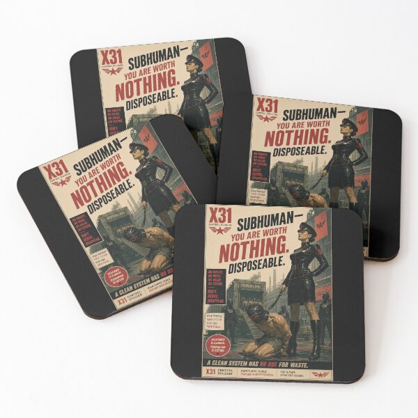 Item preview, X31 Control Division Subhuman Vintage Sci-Fi Poster designed and sold by obstinator.
