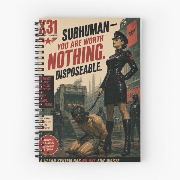 Item preview, X31 Control Division Subhuman Vintage Sci-Fi Poster designed and sold by obstinator.