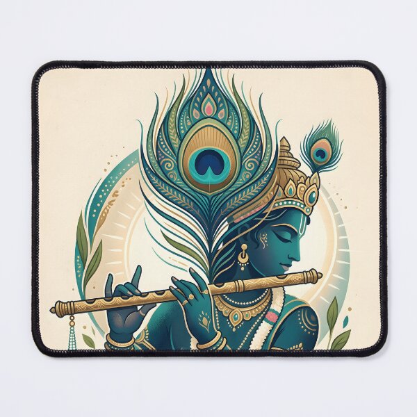 Item preview, Krishna Flute Peacock Feather Art designed and sold by hutofdesigns.