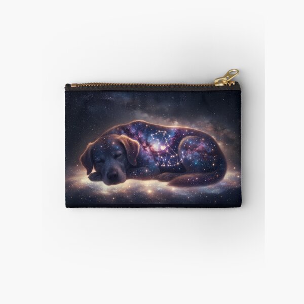 Item preview, Cosmic Pet Constellations: The Loyal Star & Nebula Dream over the Milky Way | Fantasy Pet Art Print designed and sold by SOOstudio73.