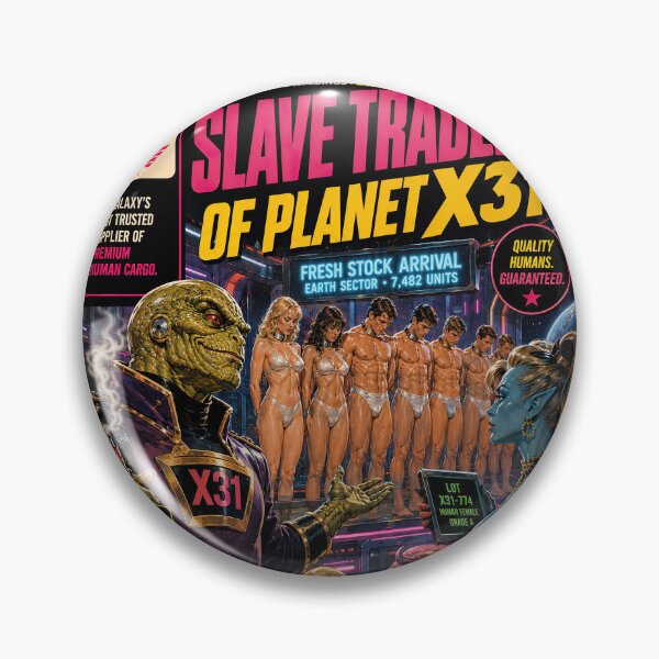 Item preview, Slave Traders Of Planet X31 Retro Alien Sci-Fi Poster designed and sold by obstinator.