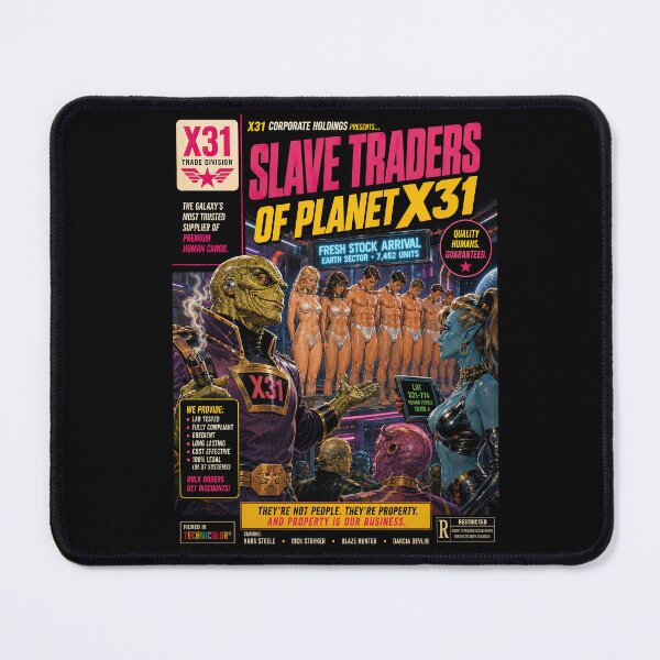 Item preview, Slave Traders Of Planet X31 Retro Alien Sci-Fi Poster designed and sold by obstinator.