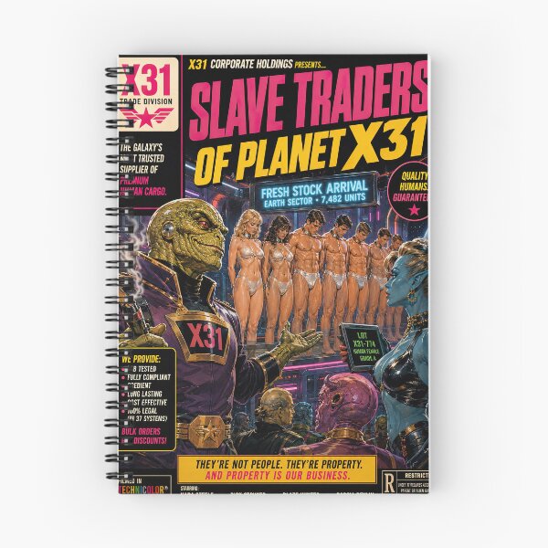 Item preview, Slave Traders Of Planet X31 Retro Alien Sci-Fi Poster designed and sold by obstinator.