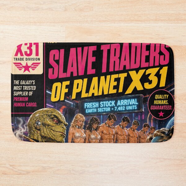 Item preview, Slave Traders Of Planet X31 Retro Alien Sci-Fi Poster designed and sold by obstinator.