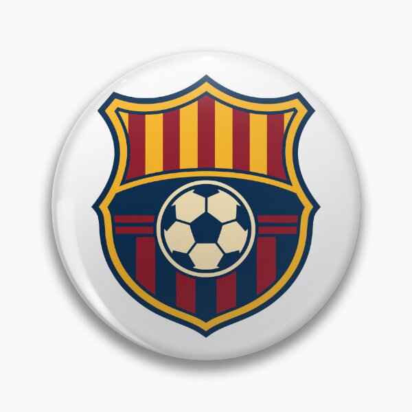 Item preview, Vintage Barcelona Soccer Shield designed and sold by Imaginationbeyond.