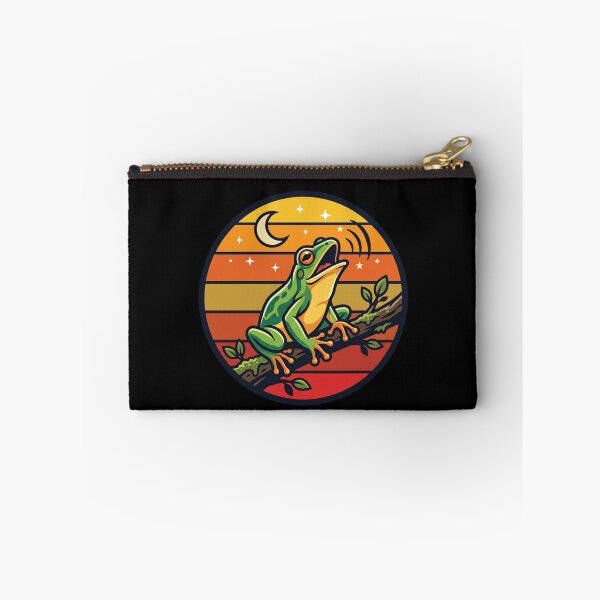 Item preview, Frog Howling At The Moon Retro Moon Vintage Night designed and sold by BeaBuzz.
