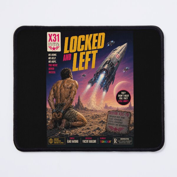 Item preview, Locked And Left Vintage Sci-Fi Pulp Movie Poster designed and sold by obstinator.