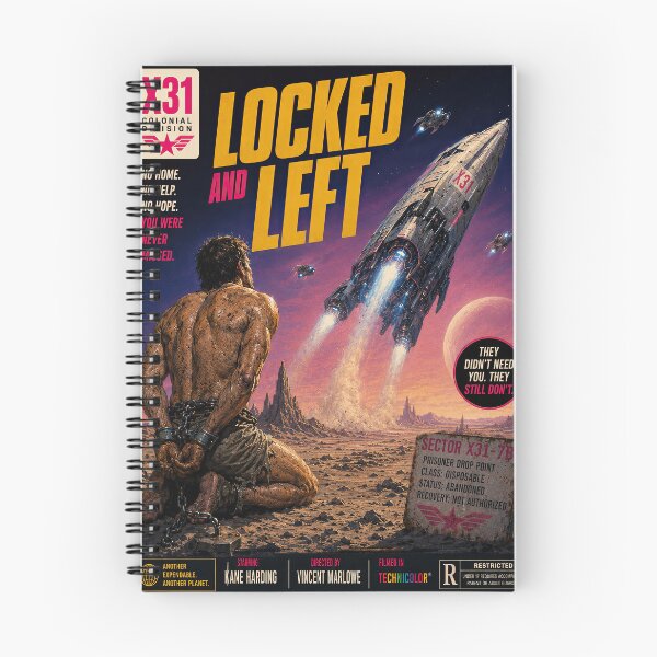 Item preview, Locked And Left Vintage Sci-Fi Pulp Movie Poster designed and sold by obstinator.