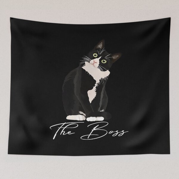 Item preview, The Boss Tuxedo Cat Funny Pet Lover designed and sold by OlyvieArt.