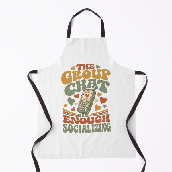 Item preview, The Group Chat Is Enough Socializing Retro Saying designed and sold by BoosterShop.