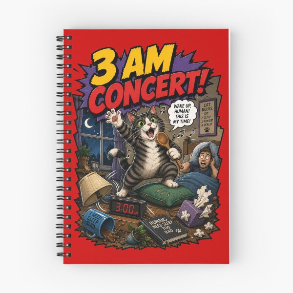 Item preview, 3 AM Concert – Funny Comics Design designed and sold by Mac Sketches.