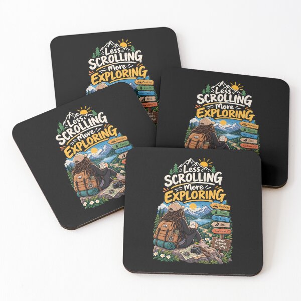 Item preview, Less Scrolling More Exploring Travel Adventure designed and sold by DESPOT07.
