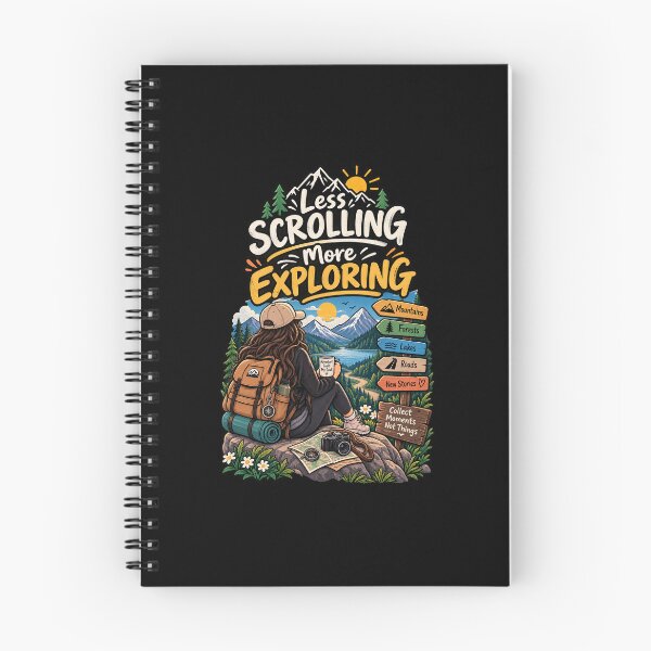 Item preview, Less Scrolling More Exploring Travel Adventure designed and sold by DESPOT07.