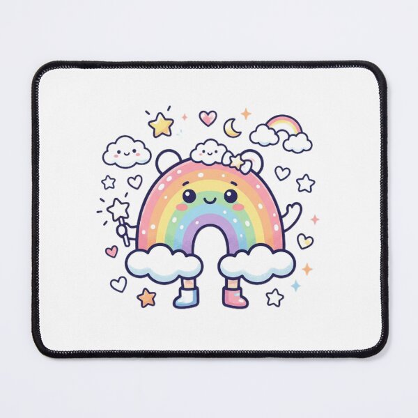 Item preview, Cute Kawaii Pastel Rainbow Character designed and sold by Tinydoodlenest .