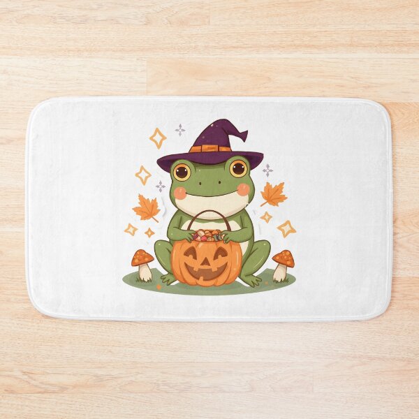 Item preview, Cute Kawaii Frog Witch Halloween – Pumpkin Basket Autumn Spooky Cute T-Shirt & Sticker designed and sold by ColorClouds.