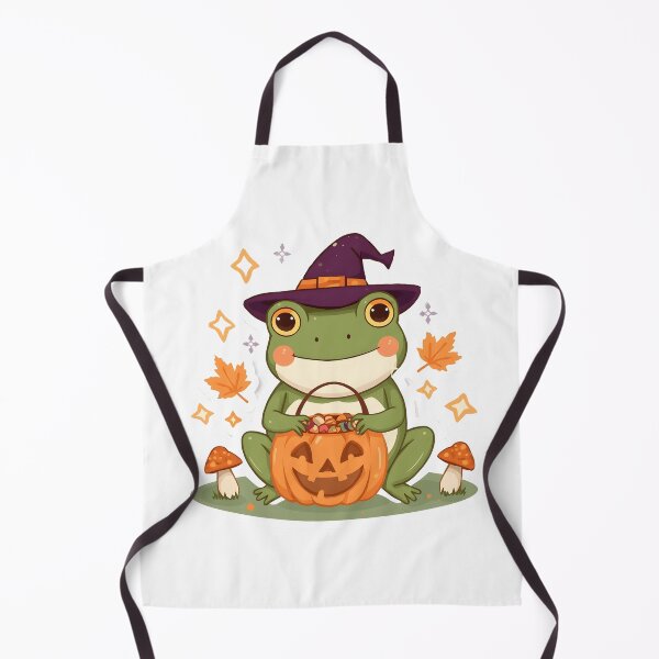 Item preview, Cute Kawaii Frog Witch Halloween – Pumpkin Basket Autumn Spooky Cute T-Shirt & Sticker designed and sold by ColorClouds.