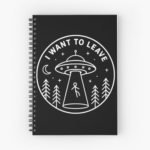 Item preview, I Want To Leave Funny UFO Abduction designed and sold by Imaginationbeyond.